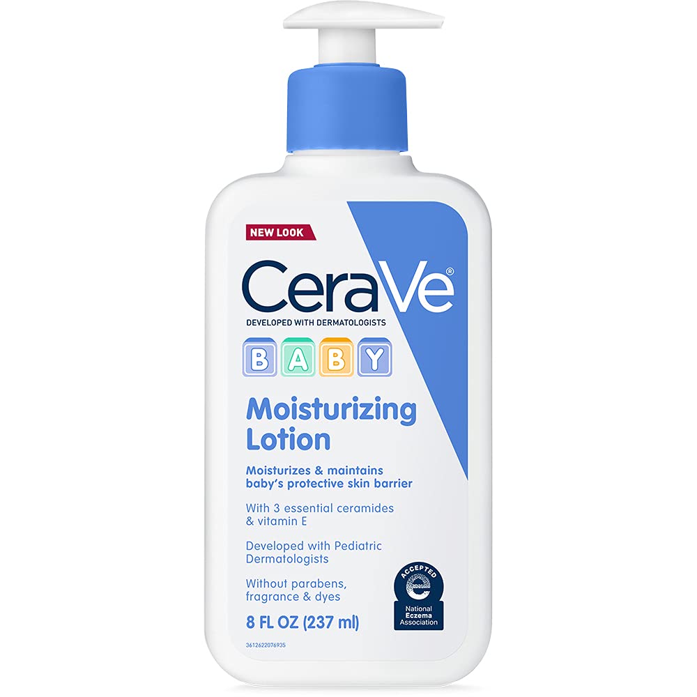 CERAVE BABY LOTION | GENTLE BABAY SKINCARE WITH CERAMIDES, NIACINAMIDE AND VITAMIN E | FRAGRANCE FREE