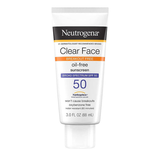 NEUTROGENA CLEAR FACE OIL-FREE SUNSCREEN