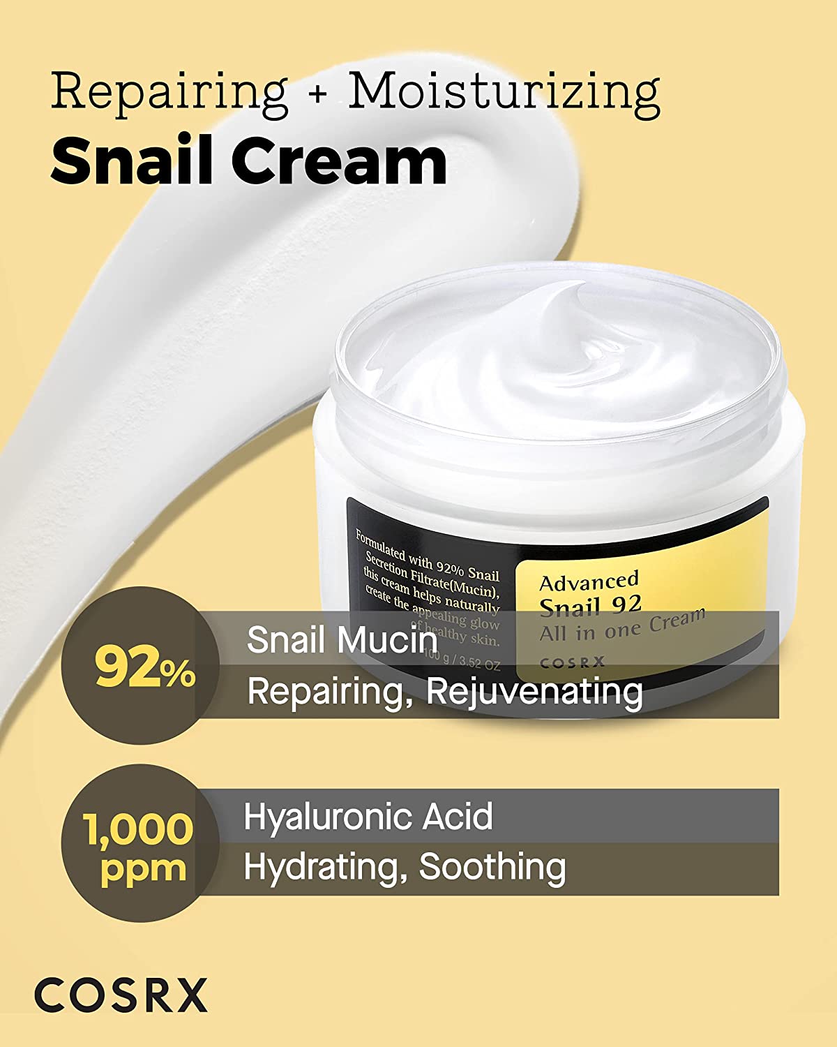 COSRX ADVANCED SNAIL 92 ALL IN ONE CREAM