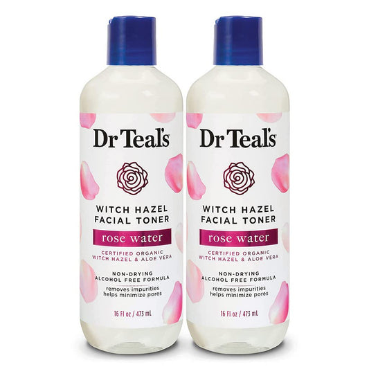 DR TEALS ROSEWATER TONER WITH WITCH HAZEL