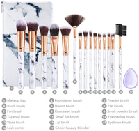 DUAIU 15 PROFESSIONAL MAKEUP BRUSHES SET PREMIUM
