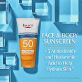 EUCERIN SUN ADVANCED HYDRATION SPF 50 SUNSCREEN LOTION