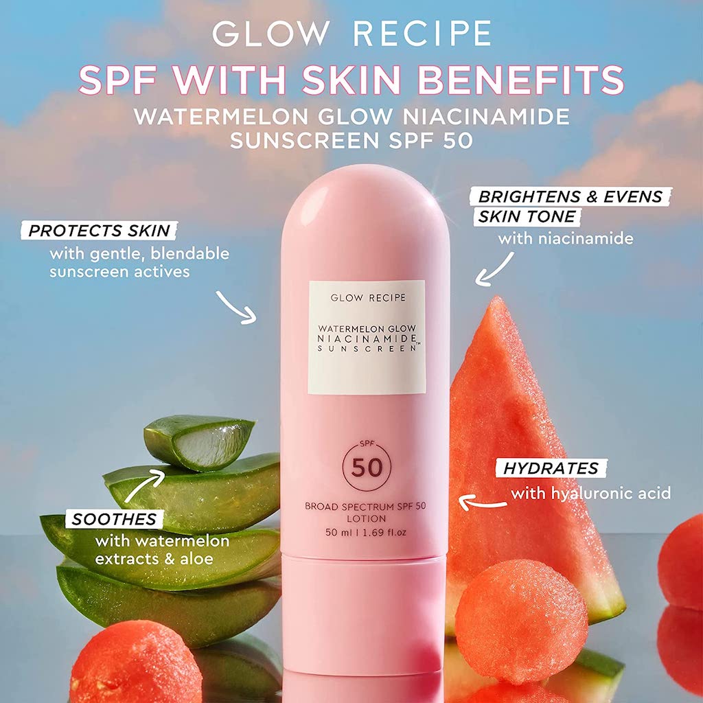 GLOW RECIPE WATERMELON GLOW NIACINAMIDE SUNSCREEN SPF50