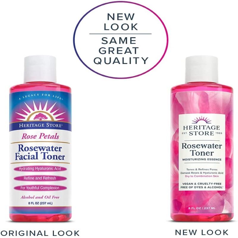 HERITAGE STORES ROSEWATER TONER