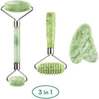 KIMKOO 3 IN 1 JADE ROLLER SET