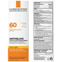 LA ROCHE-POSAY ANTHELIOS ULTRA LIGHT FLUID SUNCSCREEN SPF 60