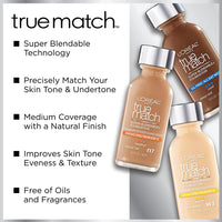 L'OREAL TRUE MATCH SUPER-BLENDABLE LIQUID FOUNDATION