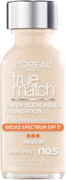 L'OREAL TRUE MATCH SUPER-BLENDABLE LIQUID FOUNDATION
