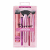 REAL TECHNIQUES ARTIST ESSENTIALS GOR FOUNDATION + CONTOUR + HIGHLIGHER + BLUSH + LINER + LIPSTICK