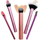 REAL TECHNIQUES ARTIST ESSENTIALS GOR FOUNDATION + CONTOUR + HIGHLIGHER + BLUSH + LINER + LIPSTICK