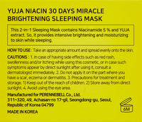 SOME BY MI YUJA NIACIN NIACINAMIDE BRIGHTENING SLEEPING MASK