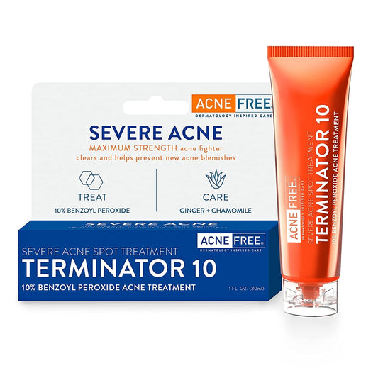 ACNE FREE TERMINATOR 10 SEVERE ACNE SPOT TREATMENT-10% BENZOYL PEROXIDE