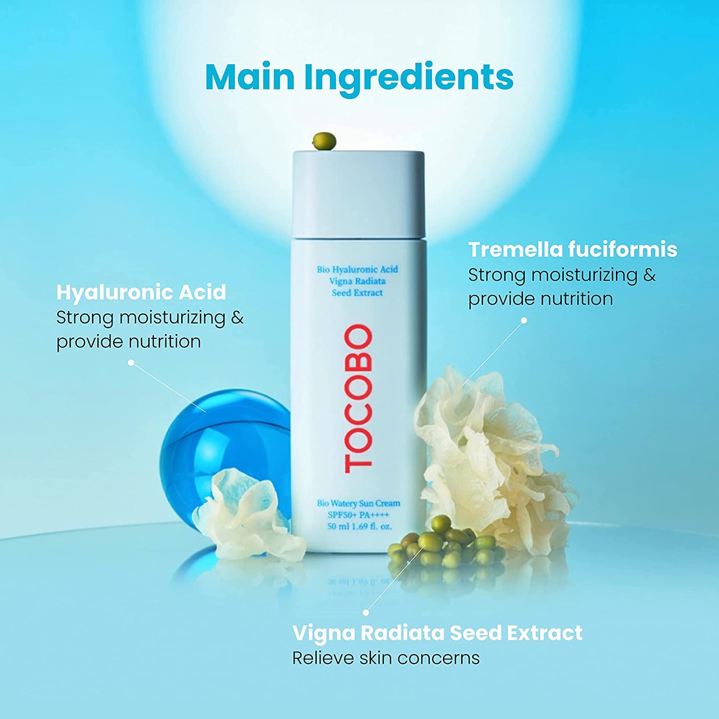 TOCOBO BIO HYALURONIC WATERY SUN CREAM SPF50+