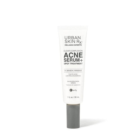 URBAN SKIN RX CLEAR COMPLEXION ACNE SERUM + SPOT TREATMENT WITH 5% BENZOYL PEROXIDE AND 5% GLYCOLIC ACID