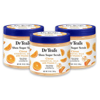 DR TEALS SHEA SUGAR SCRUB CITRUS ESSENTIAL OILS WITH VITAMIN C