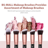 BS MALL MAKEUP BRUSHES PREMIUM SYNTHETIC 14PCS BRUSH SET - ROSE GOLDEN