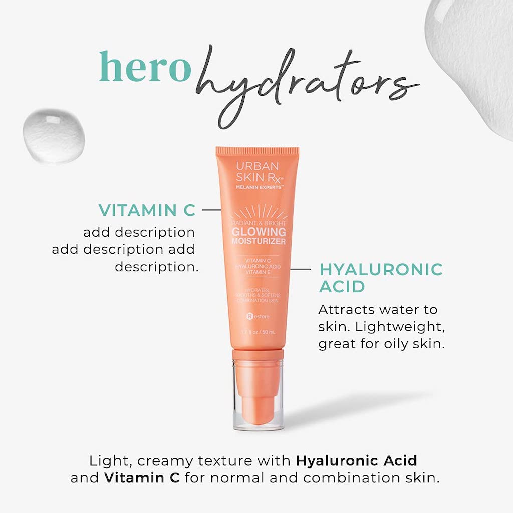 URBAN SKIN BRIGHT & RADIANT GLOW MOISTURIZER